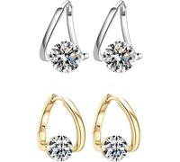 Flysmus Halolux - Pendientes de germanio linfático Atheniz, aretes de drenaje linfático, aretes de terapia magnética, aretes de magnetoterapia de drenaje linfático para mujer (mixtos)