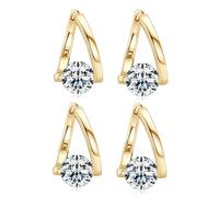 Flysmus Halolx - Pendientes de germanio linfático Atheniz, piercing linfático, aretes de germanio linfático, aretes de drenaje linfático, regalo de joyería para mujer (plata), cobre, circonita, cobre