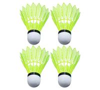 Flysses deportivos de bádminton - Cuenta con pelota luminosa para entrenar con golpes - paquete de 4 bolas de entrenamiento a prueba de viento con alta visibilidad para la escuela y familia de gimnasi