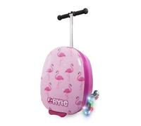 Flyte Scooter Suitcase Folding Kids Luggage - Hardshell, Ride On with Wheels, 2-in-1, 18 Inch, 25 Litre Capacity
