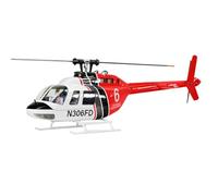 FLYWING Bell-206-V3 RC Helicóptero militar, clase 470 2.4G 6CH avión de control remoto con posicionamiento GPS, controlador de vuelo H1, vuelo 3D, 4 modos de vuelo avanzados, ideal para entusiastas de