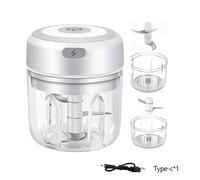 FLZH Picadora Eléctrica de Alimentos, Máquina de Cocina Multifunción, Picadora de Carne Eléctrica, Picadora de Relleno, Máquina Auxiliar de Alimentos Automática