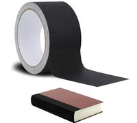 FLZONHUT Cinta Tela Adhesiva Encuadernación Reparar,50 mm x 10 m Cinta Americana Negra Cinta Adhesiva Premium Cinta Adhesiva Tela para Encuadernar y Sellar Cinta Resistente Libre de Acido