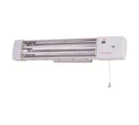 FM Calefacción 1502-C Calefactor Eléctrico de Cuarzo 1200W Blanco Montaje en Pared