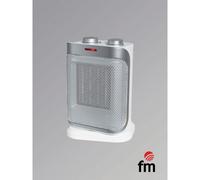 FM Calefacción - TC-1900 calefactor eléctrico Interior Gris, Blanco 1800 W Ventilador eléctrico