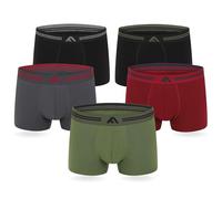 FM London Bóxers de bambú para hombre paquete de 5 con diseño elástico, Surtido Oscuro, S