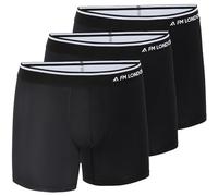 FM London - Bóxers Hombre de Micromodal Pack de 3 - Bóxers Suaves Antirozaduras, Negro, S
