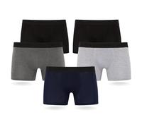 FM London Bóxers para hombre paquete de 5 con tecnología de protección contra olores HyFresh, Surtido Oscuro, L