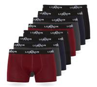 FM London - Bóxers para hombre, suaves, ropa interior elástica para uso diario paquete de 4/8, Surtido Oscuro (Pack de 8), 4XL