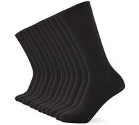 FM London calcetines de pantorrilla supersuaves unisex paquete de 12 - Calcetines para hombre y para mujer con diseño transpirable y resistente al olor, Negro, 39-42 EU