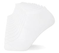 FM London - Calcetines deportivos unisex, transpirables, cómodos, ergonómicos, 12 unidades, Blanco, 39-42 EU