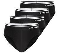 FM London - Calzoncillos Bambú Hombre Pack de 4 - Cómodos Calzoncillos sin Etiqueta en la Cintura, Negro, 3XL