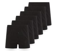 FM London Calzoncillos Sueltos (Pack de 6) Para Hombre, Boxer Shorts Hombre, Negro, S