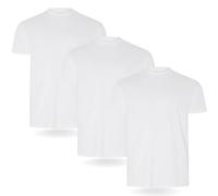 FM London Camiseta Paquete de 3/5 para Hombre - Camisetas de Peso Premium con diseño Ligeramente Ajustado, Blanco (Pack de 3), L