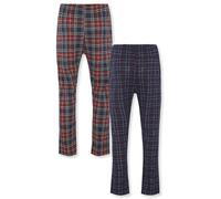 FM London pijama para hombre paquete de 2 - Pantalones de pijama ligeros para hombre, ropa de dormir y ropa de dormir, Azul (Marino/Burdeos), XXL