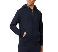 FM London sudadera con cremallera para hombre - Sudadera con cremallera ideal para ropa casual y deportiva, Azul Marino, M