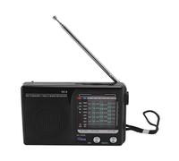 FM MW SW Radio Portátil Multibanda con Antena Telescópica, Radio de Bolsillo Bluetooth Multifuncional para Personas Mayores para Viajes en Casa Camping