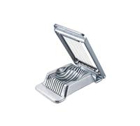 FM Professional 22290 - Cortador de huevos duros (acero inoxidable, cortador de huevos, cortador de huevos, gadget cocina, gadget de cocina práctica, acero inoxidable, 13 x 8,4 x 2 cm