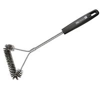 FM Professional Cepillo Cerdas Alambre Bbq 45Cm, alambre, acero inoxidable, polipropileno, color negro e inox. 1 ud.
