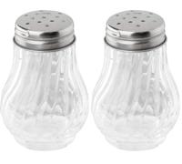 FM PROFESSIONAL Salero y azucarero cocina con tapa 50 ml 5,5x5,5x7 cm 1 ud (Paquete de 2)