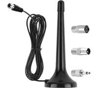 FM Radio Antenna for Stereo System and AV Receiver - Universal Indoor Antenna with Extension Cable