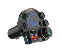 FM Transmitter Car - 8,3 cm Car Radio Adapter, Fast-Charging MP3 Player And Dual-Port | Wireless Calling Adapter for SUV, Truck, RV, Sedan, Conmuting, Travel, Long Driving Trips