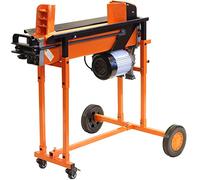 FM16TW - Cortador de leña eléctrica hidráulica (8 toneladas, con soporte y doble cuchilla)