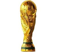 Fmarche Trofeo de Oro de Fútbol Trofeo de la Copa del Mundo réplica de la Copa del Mundo de la Colección de Recuerdos de Decoraciones para el Hogar Oficina Regalos para Fans 27CM