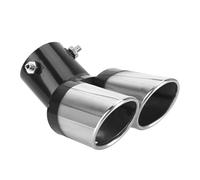 FMCLKMUXI Cola de Escape Coche, para VW Polo 2019-2023 Silenciador Acero Inoxidable Embellecedor Tubo Terminal Deportivo Cromado Resistente,C