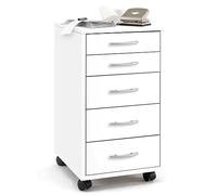 FMD furniture 336-001E - Cajonera Auxiliar (33 x 63,5 x 38 cm), Color Blanco