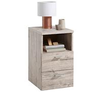 FMD furniture 652-001E - Mesilla de Noche (imitación de Roble Arena, 35 x 61,5 x 40 cm, Tablero aglomerado Revestido de Resina de melamina)