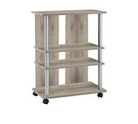 FMD Möbel 205-007 Variant 7 - Mueble Auxiliar para televisión y Equipo de música (65 x 85 x 40 cm), Color Roble