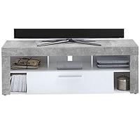 FMD Moebel 271-001 Vibio - Mueble para TV y Equipos HiFi de Madera Gris 150 x 41,5 x 53 cm