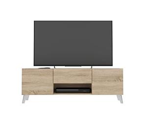 FMD Möbel Brighton 2 Tablero de TV, Madera de Roble, rechteckig