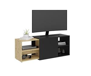FMD Möbel Calicosy Meube TV modulable 4 estantes - Panel de Madera Compuesto de melamina - Estilo Discreto y Sencillo - para salón - 194,5 cm x 39,9 cm x 49,2 cm