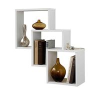 FMD Möbel Fibi Estantería de Pared, Madera, Blanco, 64x19x65.5 cm