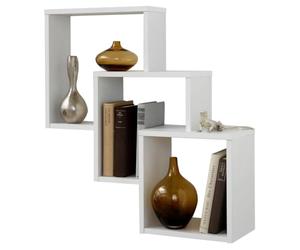 FMD Möbel Furniture - Estantería de Pared (Madera, 64 x 66 x 19 cm), Color Blanco