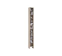 FMD Möbel Hallo-2 Media Storage Tower, 19,5 x 185 x 16,5 cm, Roble Canadiense