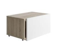 FMD Möbel Mesa de Centro Extensible Manga - Roble/Blanco