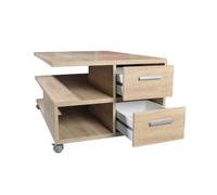 FMD Möbel Mesa de saln, Tabla aglomerada, Madera de Roble, ca. 92 x 45 x 60 cm
