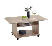 FMD Möbel Mesa de saln, Tejido, Madera de Roble, ca. 100 x 60 x 44 cm