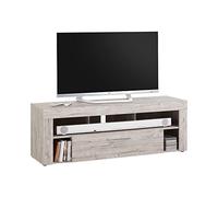 FMD Möbel Mueble bajo, Tabla de Madera aglomerada, Roble Arena, ca. 150 x 52,8 x 40 cm