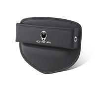 Fmesoo Asientos Organizadores Coche Organizador Almacenamiento para Ora Huecos Automóvil Cosas Caja Consola Relleno PU Espacio,A/Black