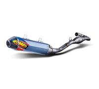 FMF Racing 045587 línea Escape completa 4.1 RCT titanio anodizada, azul carbono