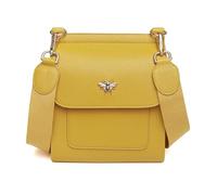 FMG Alice Wheeler - Bolso cruzado de piel vegana con diseño de abeja, ocre, One Size
