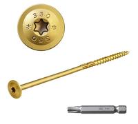 FMhotu Tornillos estructurales de 5/16 x 14 pulgadas, 100 tornillos de retraso de construcción, resistentes a la corrosión, broca de estrella T40