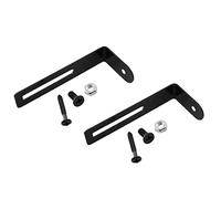 FMHXG 2 piezas de soporte de montaje de metal negro con tornillos y tuercas para Epiphone Les Paul guitarra eléctrica repuesto piezas de soporte de guitarra eléctrica