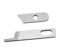 FMHXG Cuchillo superior 412585 Cuchillo inferior 550449 para Singer 14CG754 14SH654 14SH644 14SH744 Pfaff 4762 4772 Babylock Serger Machine, Plata