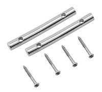 FMHXG de 2 barras de retención de cuerdas de guitarra de 44,8 mm con 4 tornillos de montaje, piezas de guitarra de metal y accesorios, guía de árbol de guitarra para piezas de guitarra eléctrica