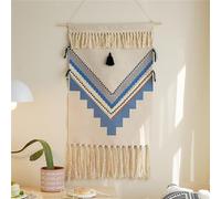 FMIYJUN Tapiz tejido de macramé para colgar en la pared, 50 x 85 cm, tapices estampados bohemios bohemios para apartamento, dormitorio, decoración del hogar
